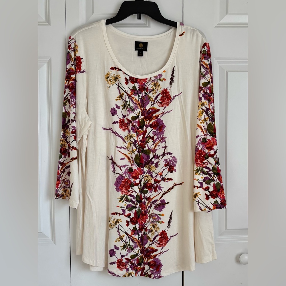 Floral Print Long Sleeve Top